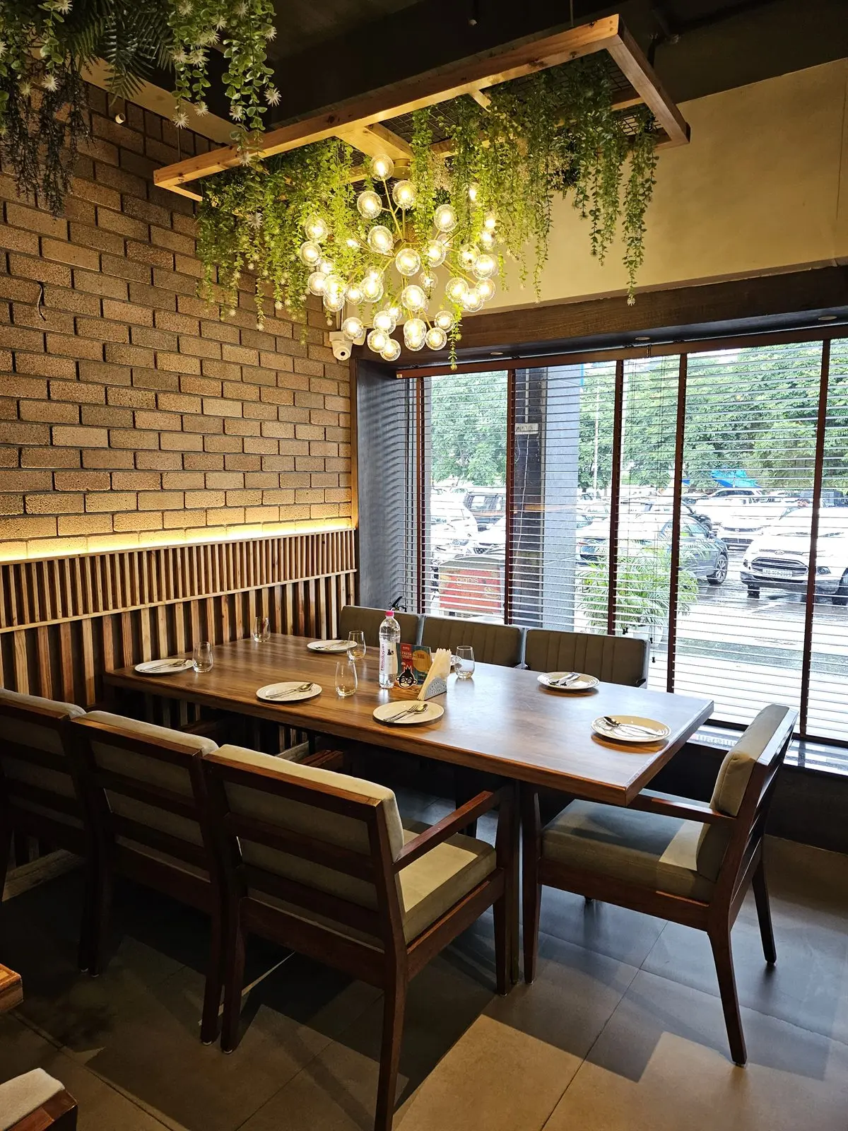 Window-side family dining table at Nineteenth May