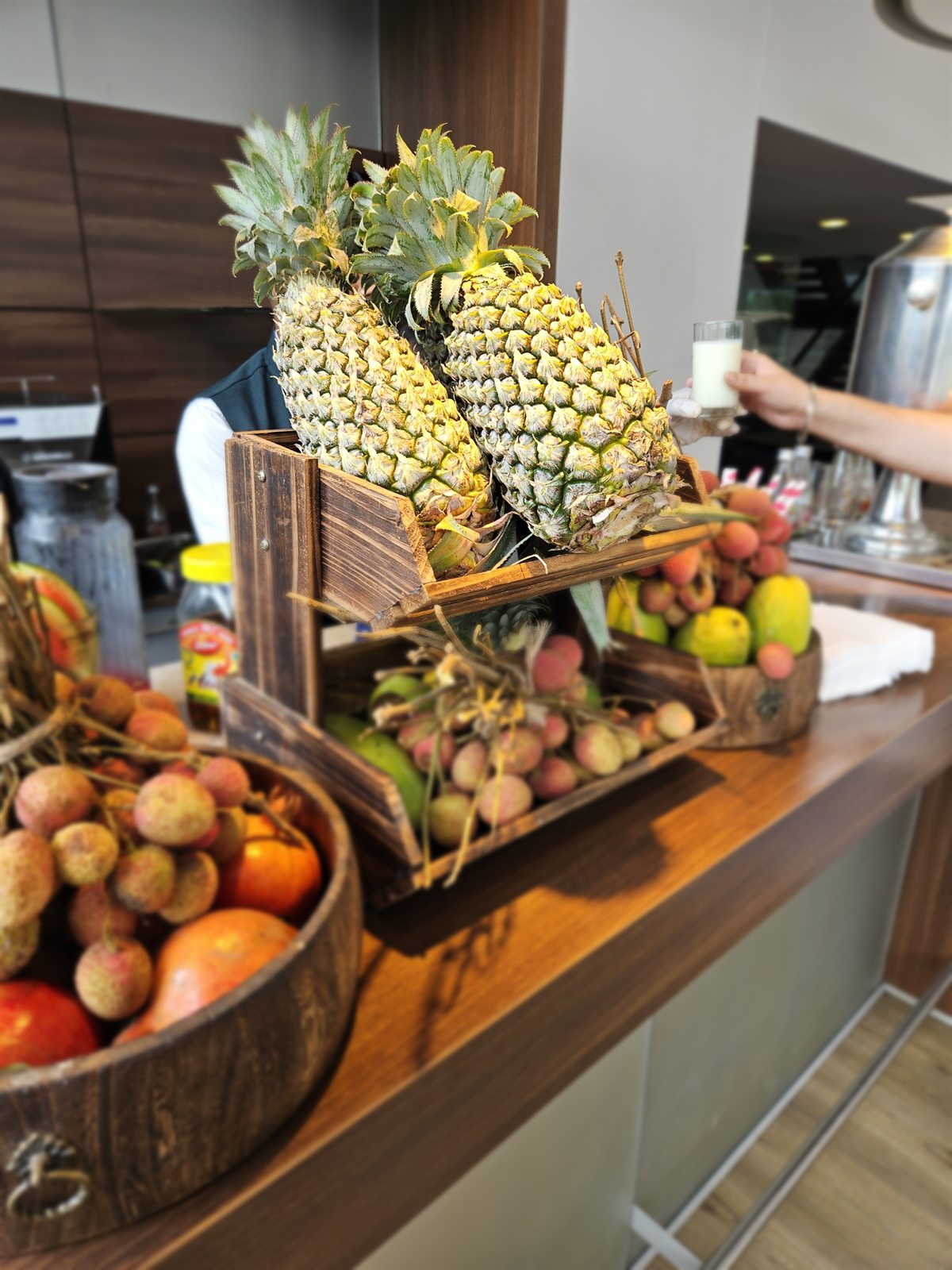 Fresh fruit station prepared for the Mercedes-Benz IJM Star event