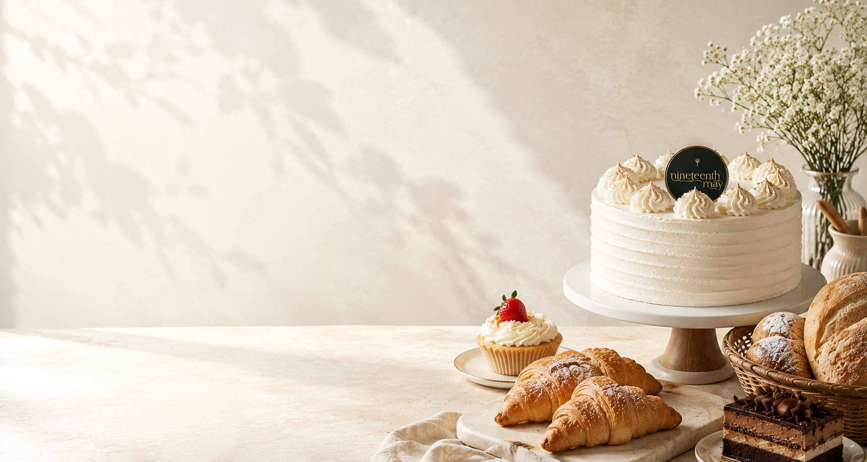 High-tea spread from the Nineteenth May bakery